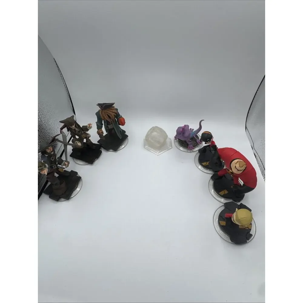 Disney Infinity Figures Lot Incredibles Pirates of the Caribbean Randall 1.0